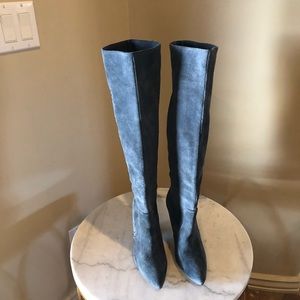 Splendid knee high grey suede boot  7.5 NEW
